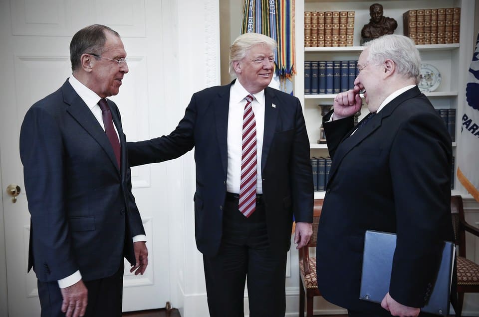 Trump With Lavrov And Kislyak In Oval Office